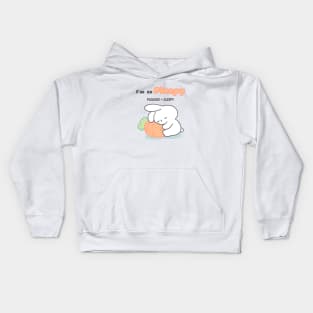 Cute Bunny, sleeping rabbit, sleepy bunny Kids Hoodie